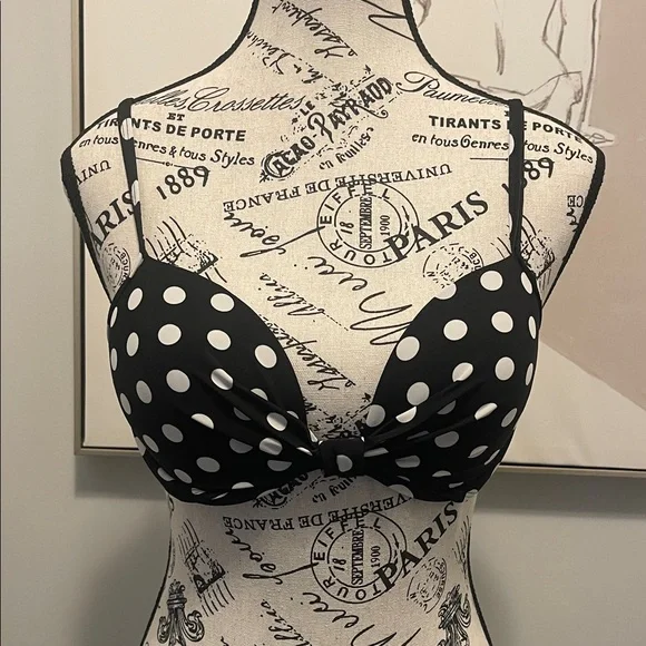 Polka Dot Bikini Top - Size Small - Picture 2 of 9